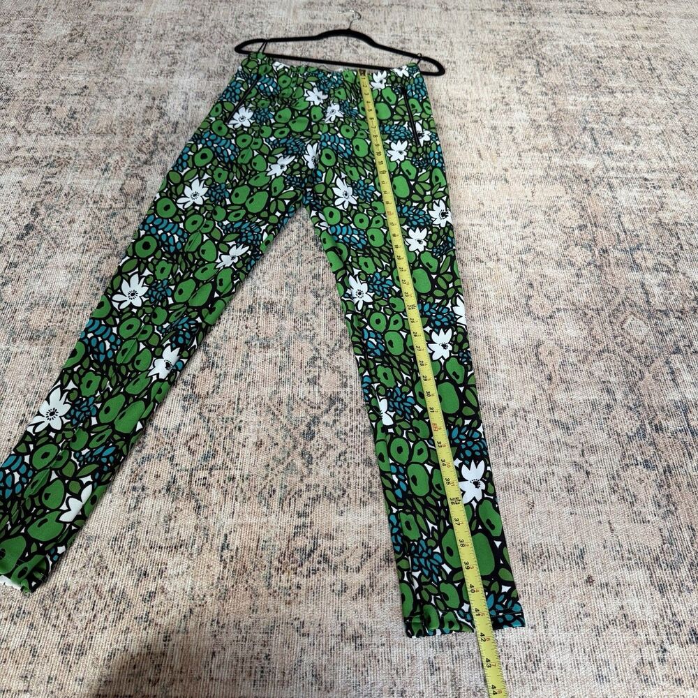 Balenciaga Paris Spring 2017 Floral Print Legging Dress Pant Green Blue XL $1090 - Picture 4 of 14